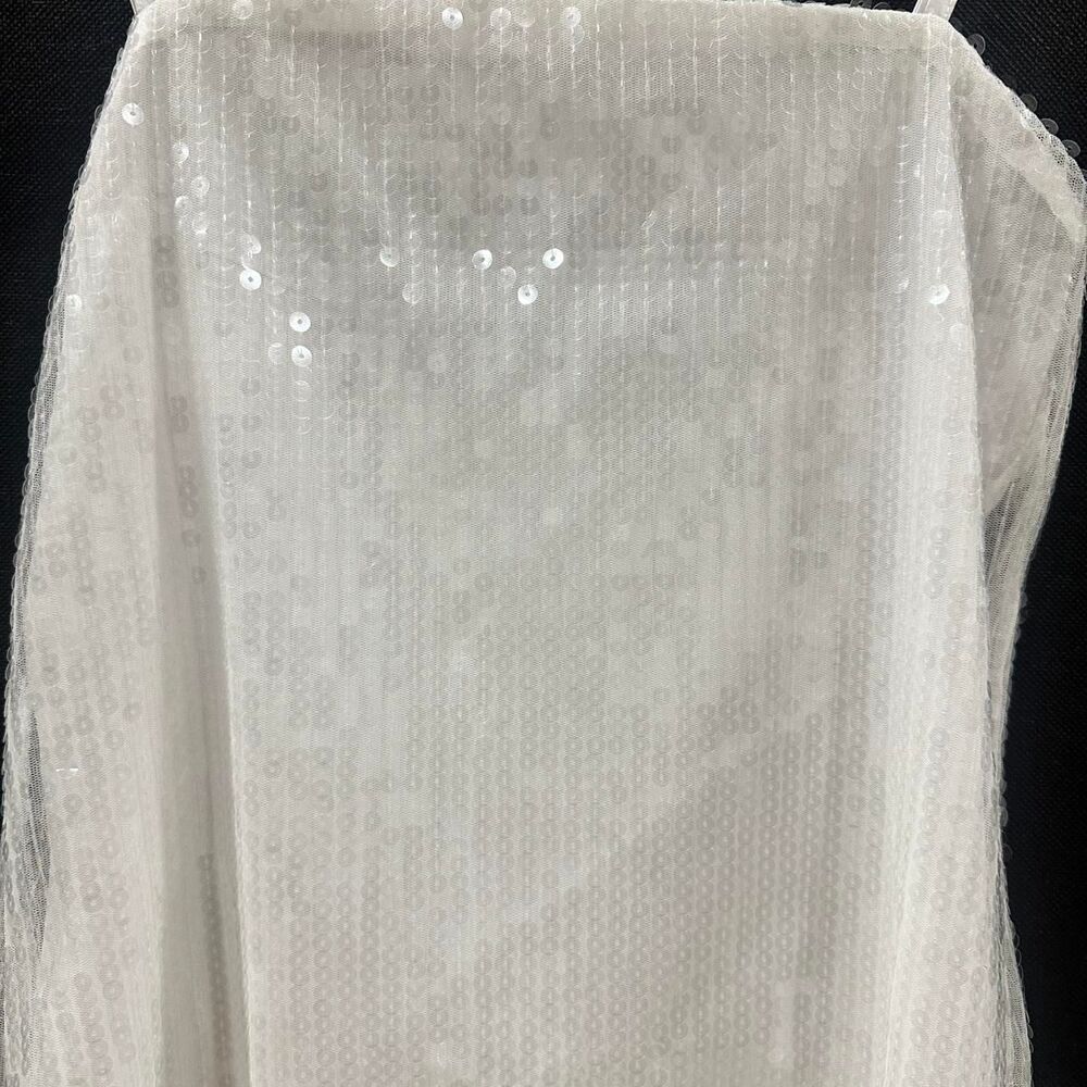 12th Tribe White Sequin Mini Dress Womens Small Party Clubwear NWT - Picture 3 of 6